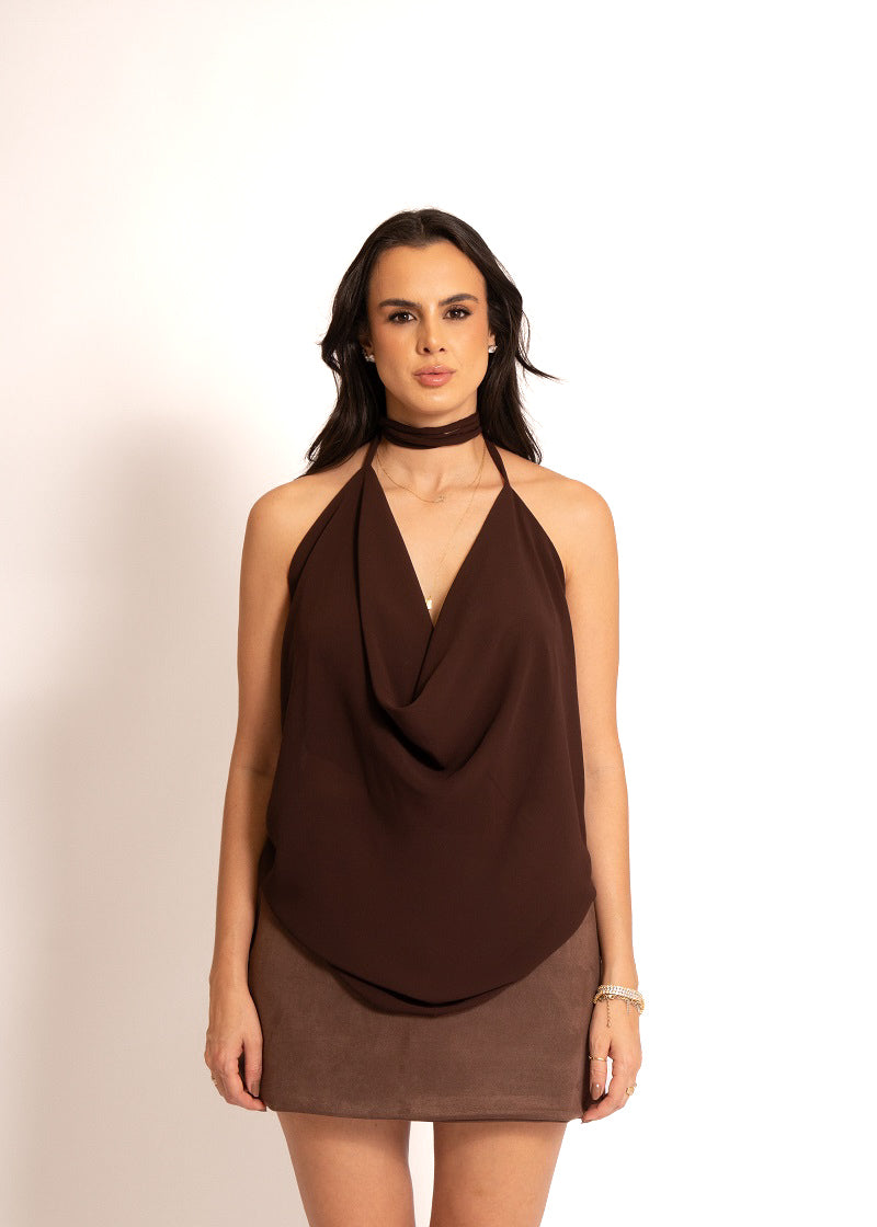Blusa Elô - Marrom Escuro