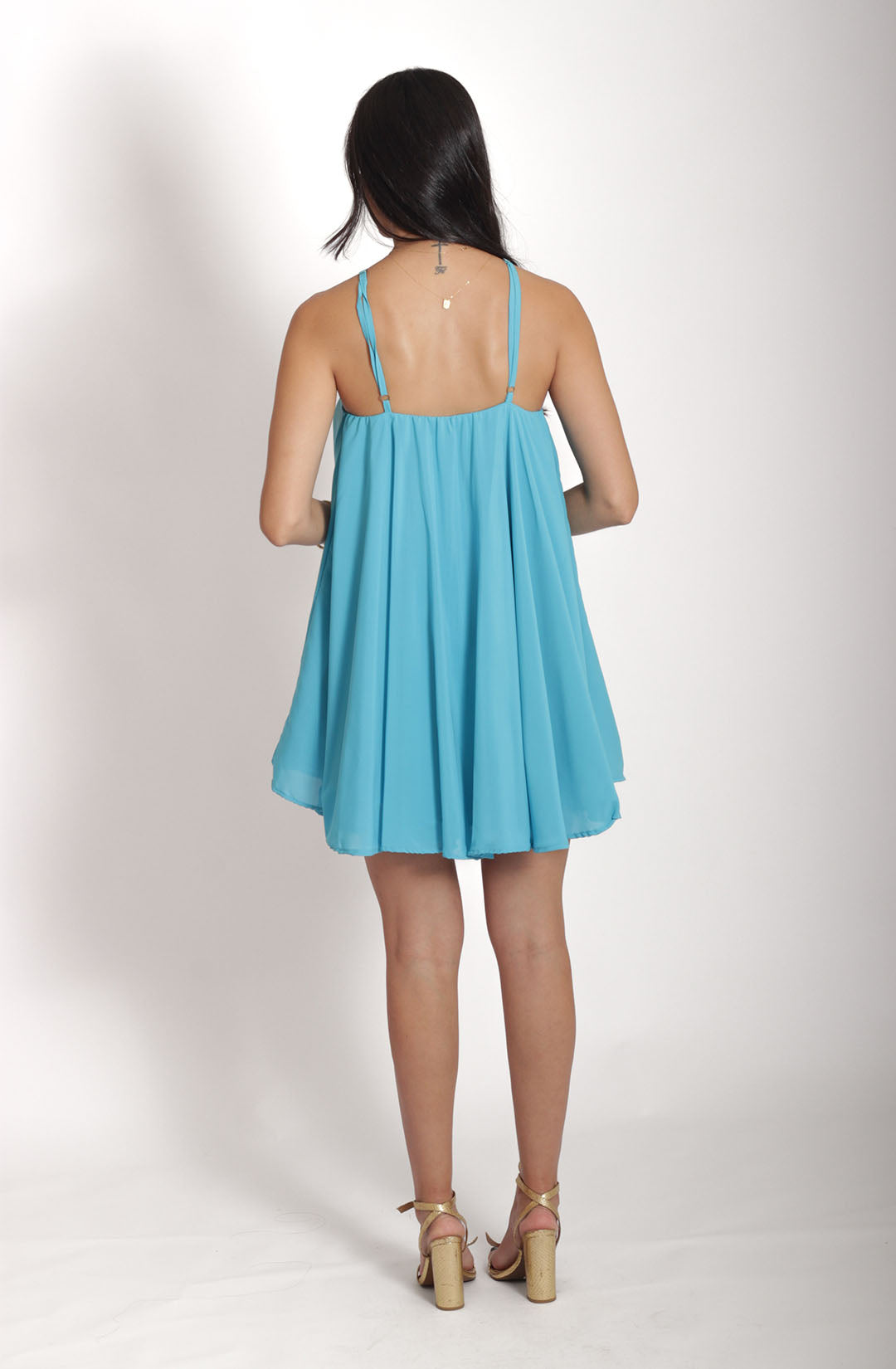 Vestido Diana - Azul Turquesa