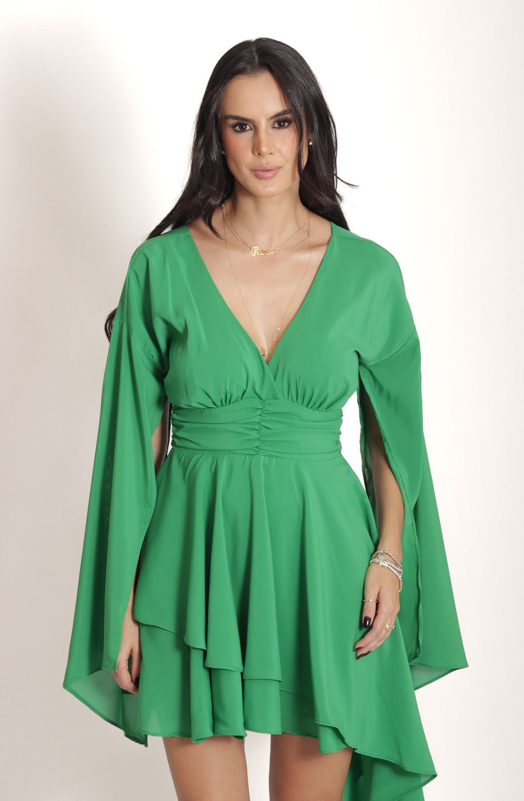 Vestido Liz - Verde Bandeira