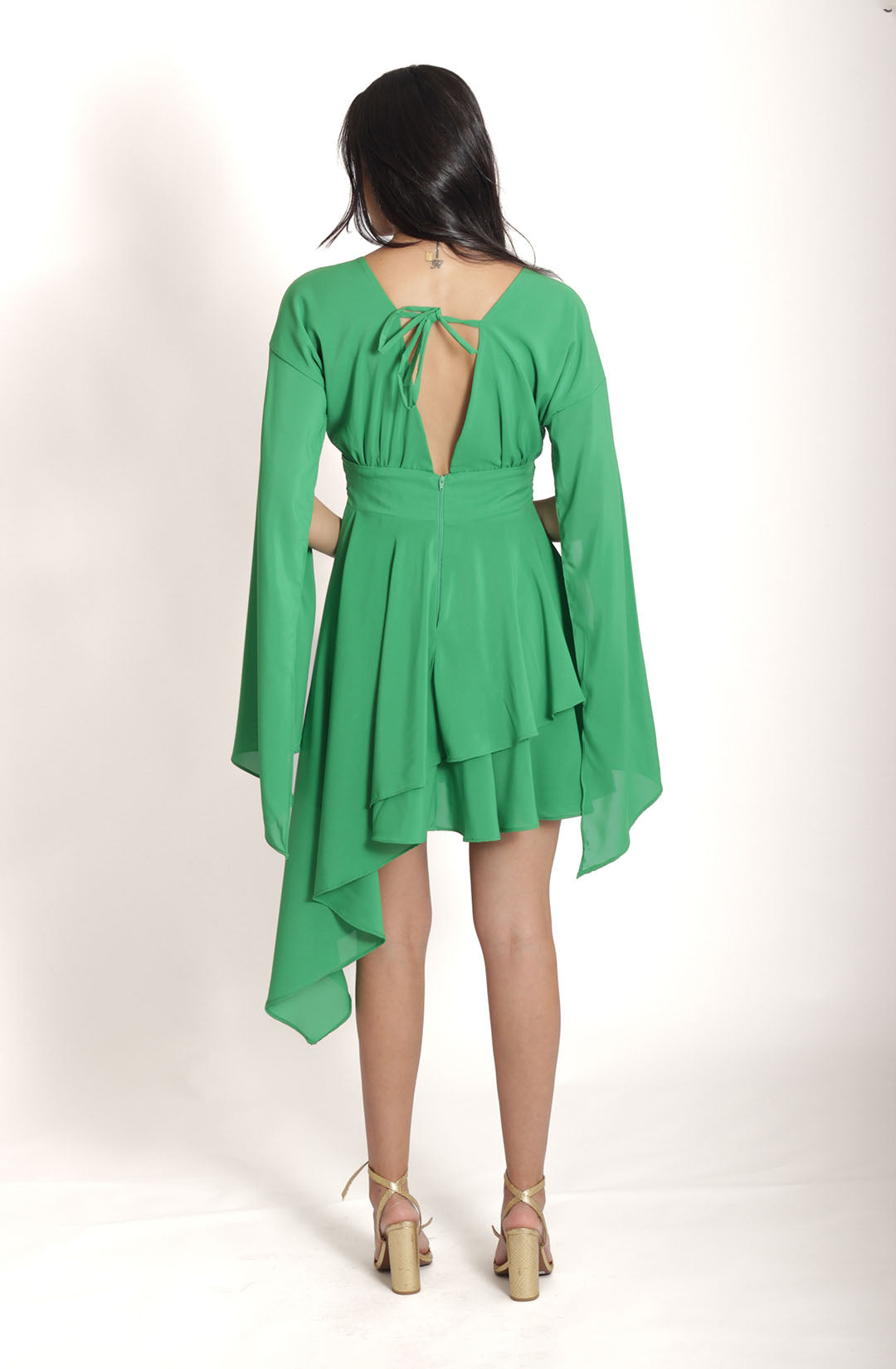 Vestido Liz - Verde Bandeira