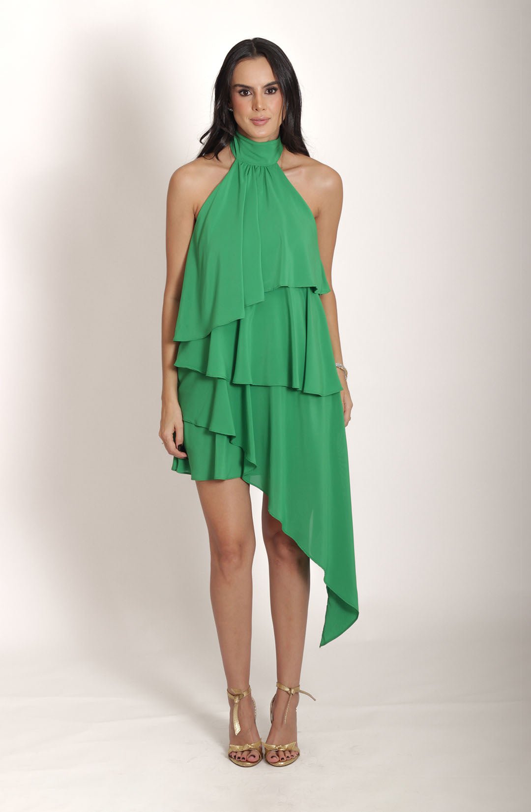 Vestido Thassia - Verde Bandeira