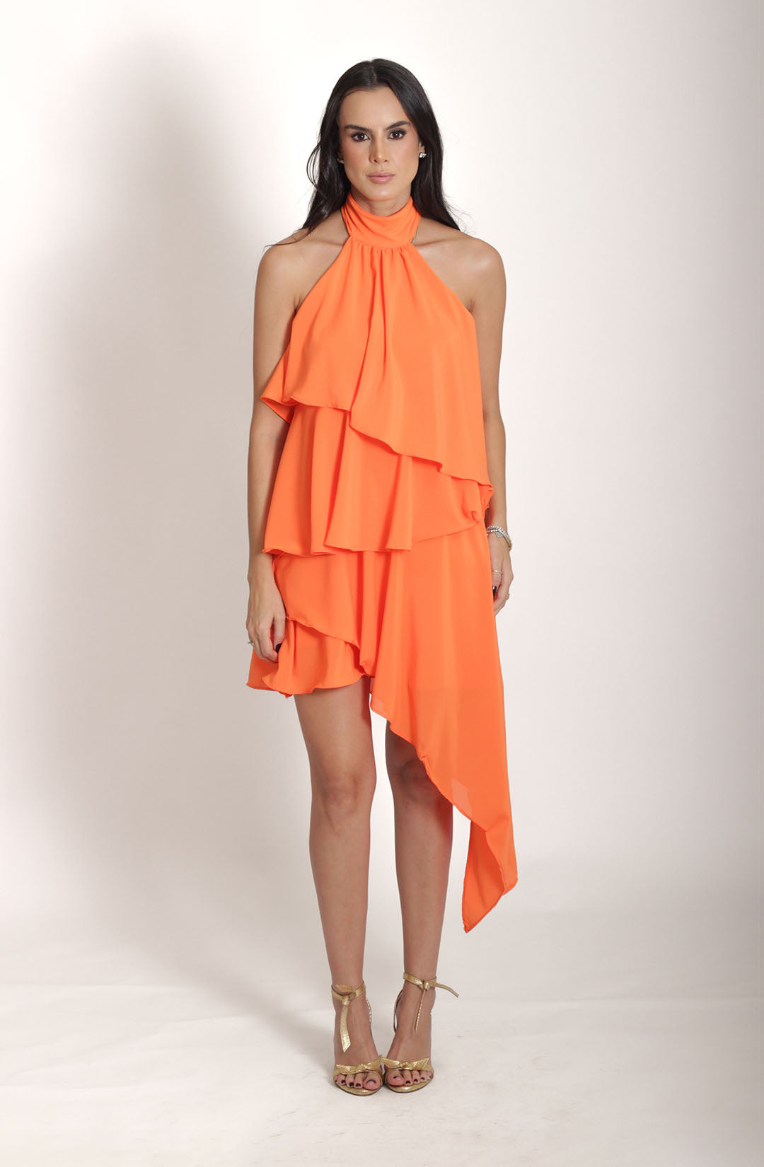 Vestido Thassia - Laranja Escuro