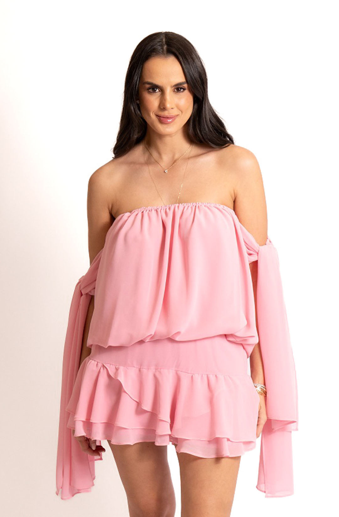 Saia clarice - Rosa
