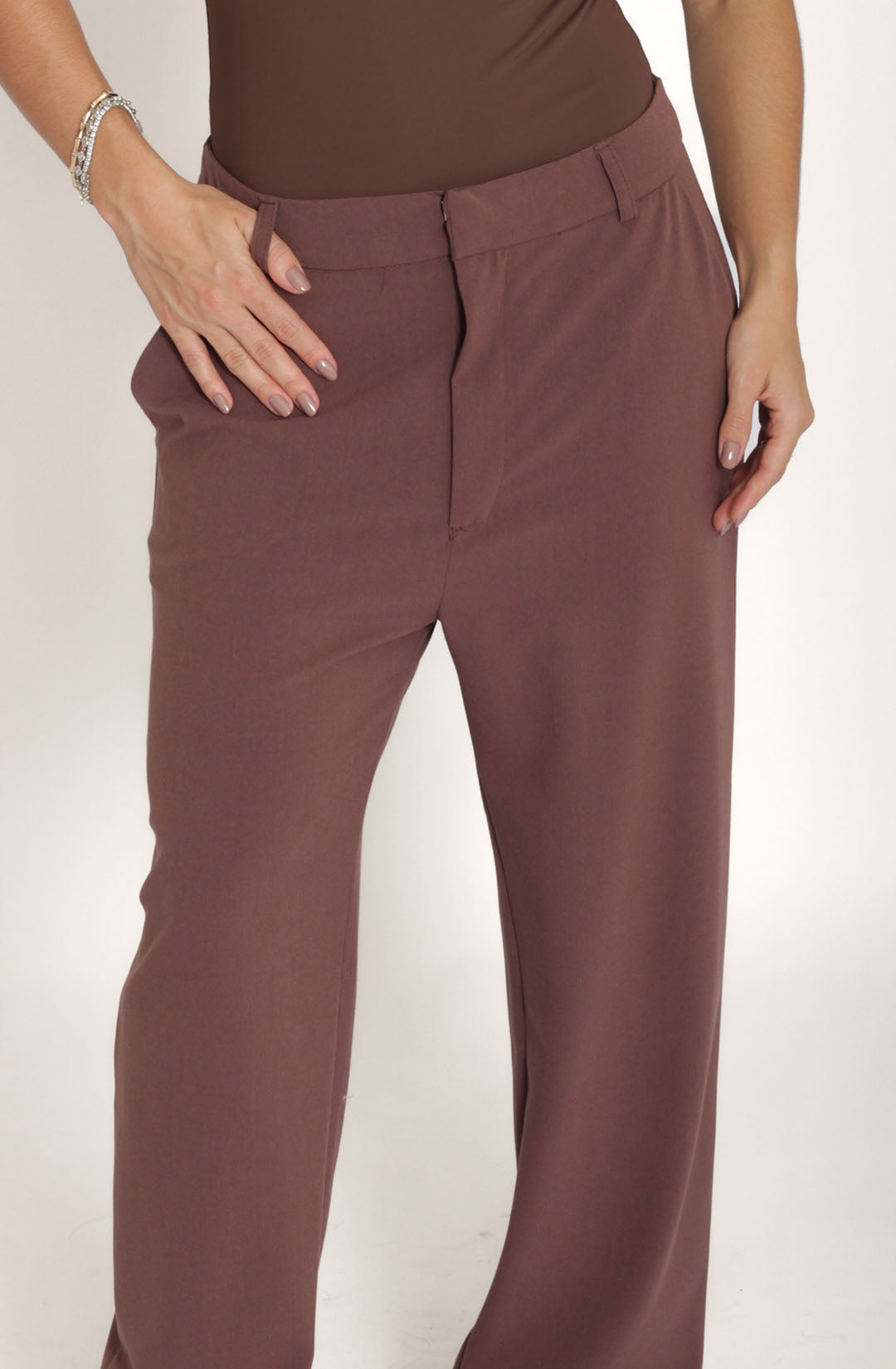 Calça babi - Marrom Escuro