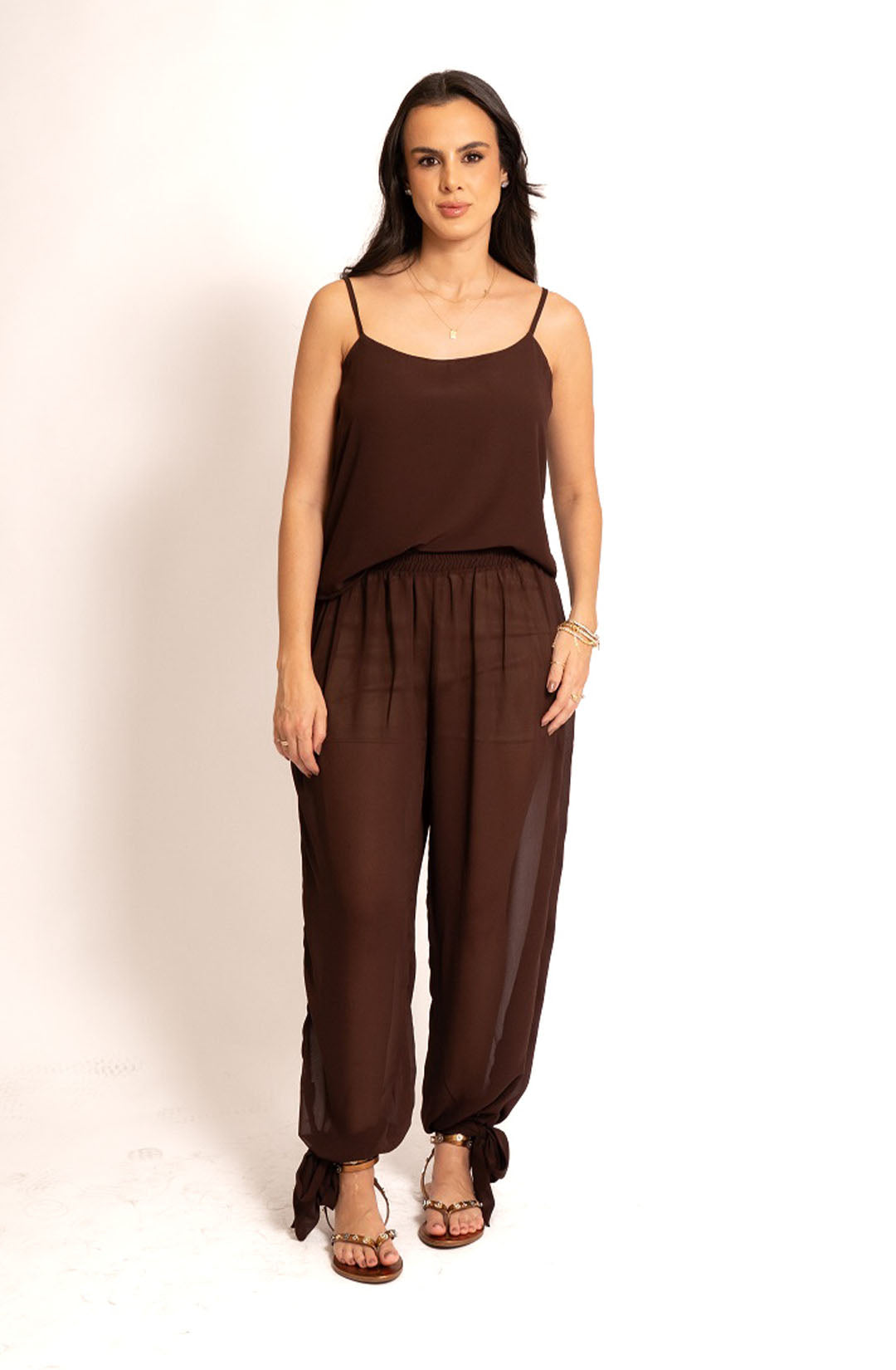 Calça jasmine - Marrom Escuro