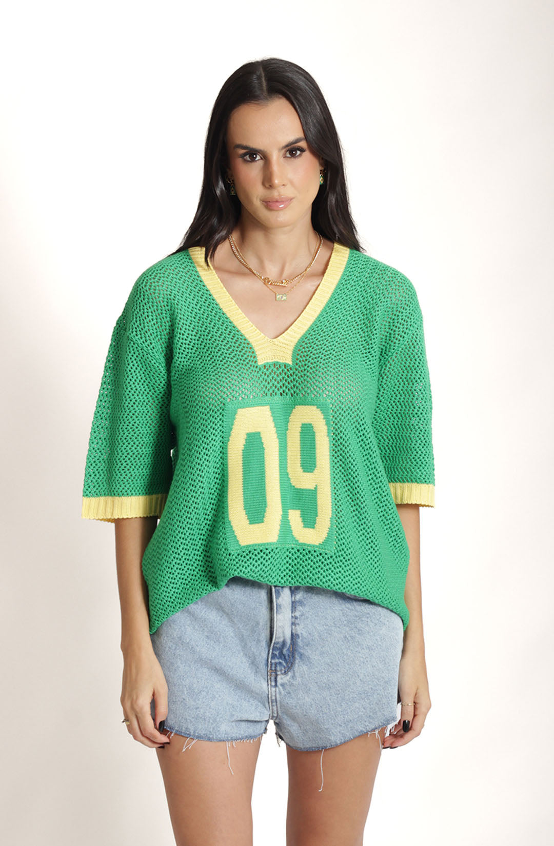 Blusa Tricot Brasil 09 - Verde Bandeira
