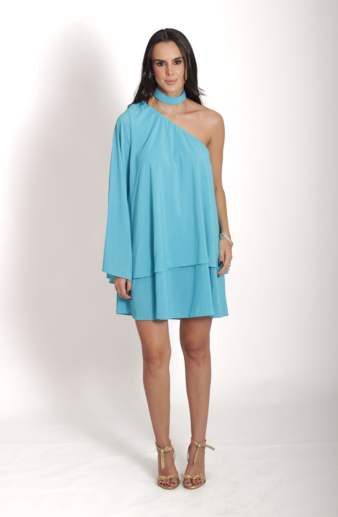 Vestido Mia - Azul Turquesa