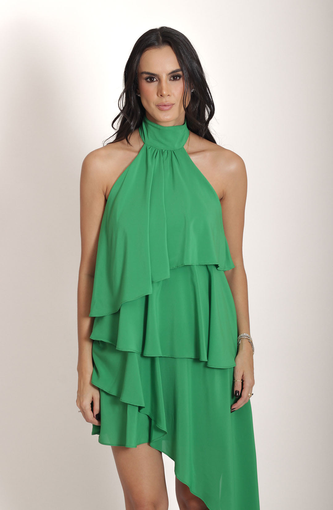 Vestido Thassia - Verde Bandeira