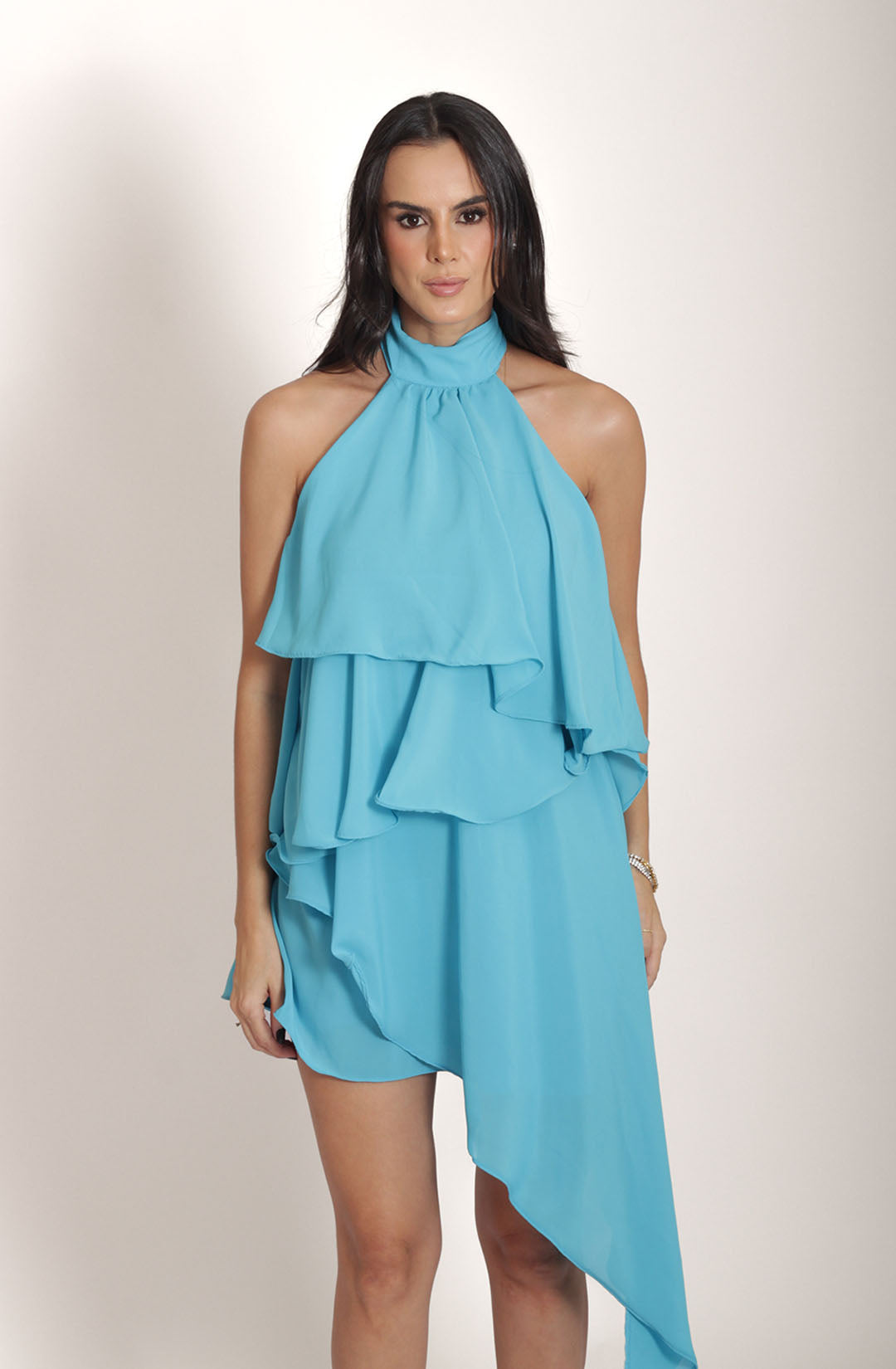 Vestido Thassia - Azul Turquesa